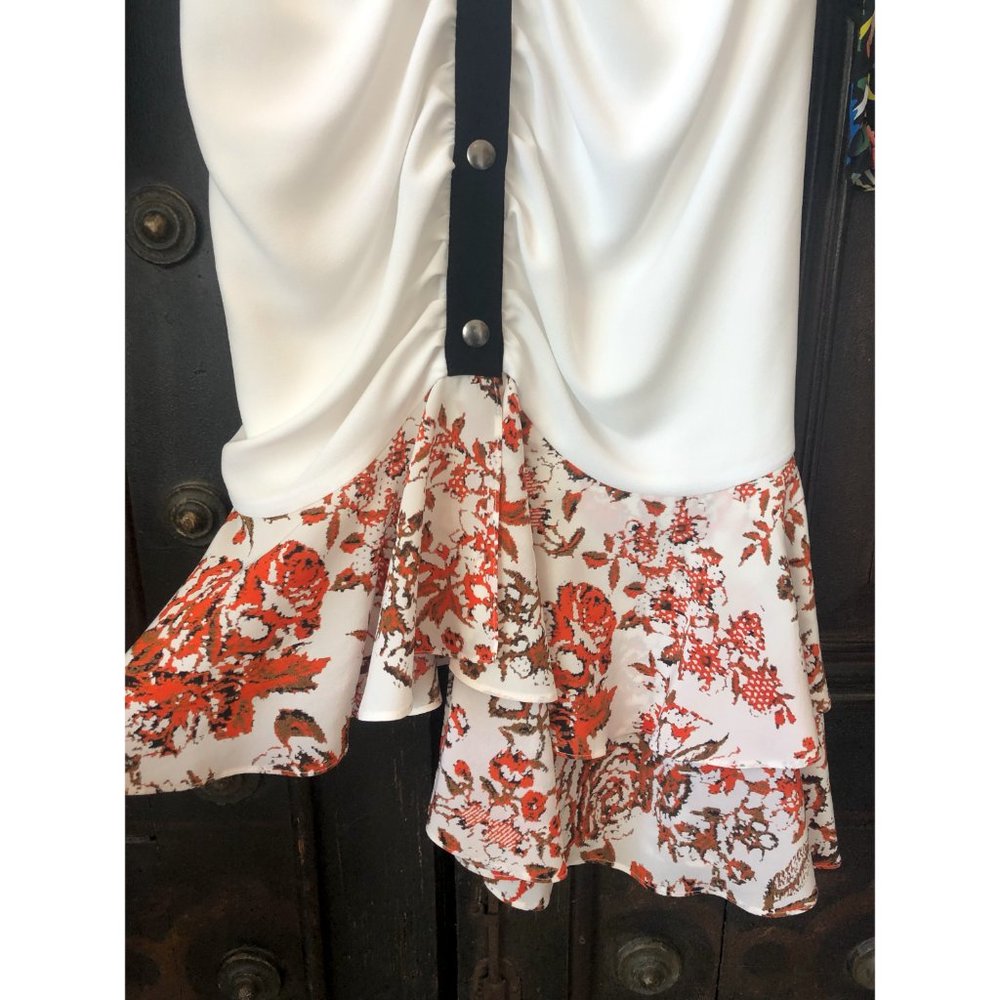 J.W. ANDERSON RUCHED RUFFLE HEM DRESS NWT - Picture 5 of 7